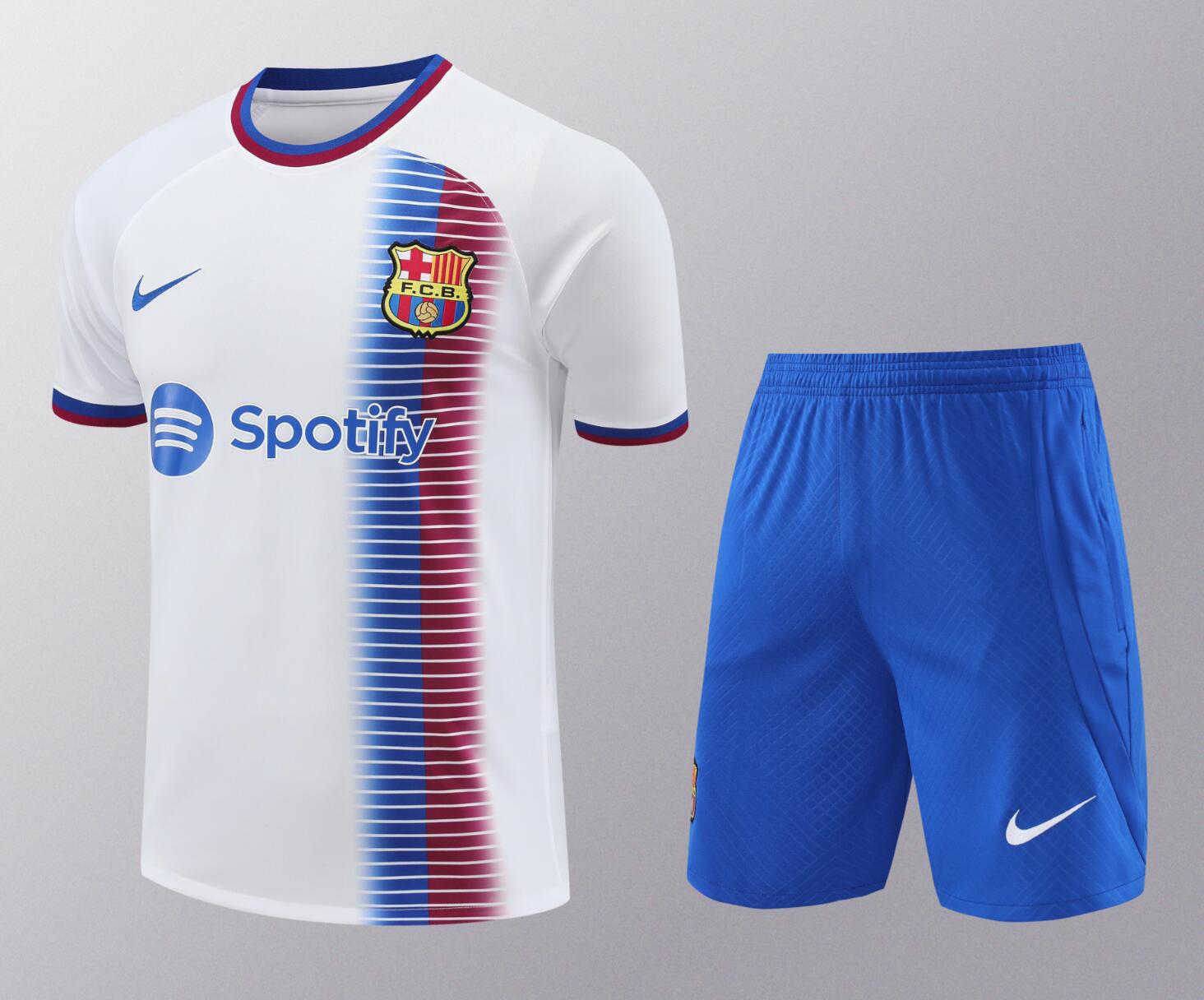 Camiseta B-arcelona Fc Pre-Match BLANCO 2024/2025 + Pantalones