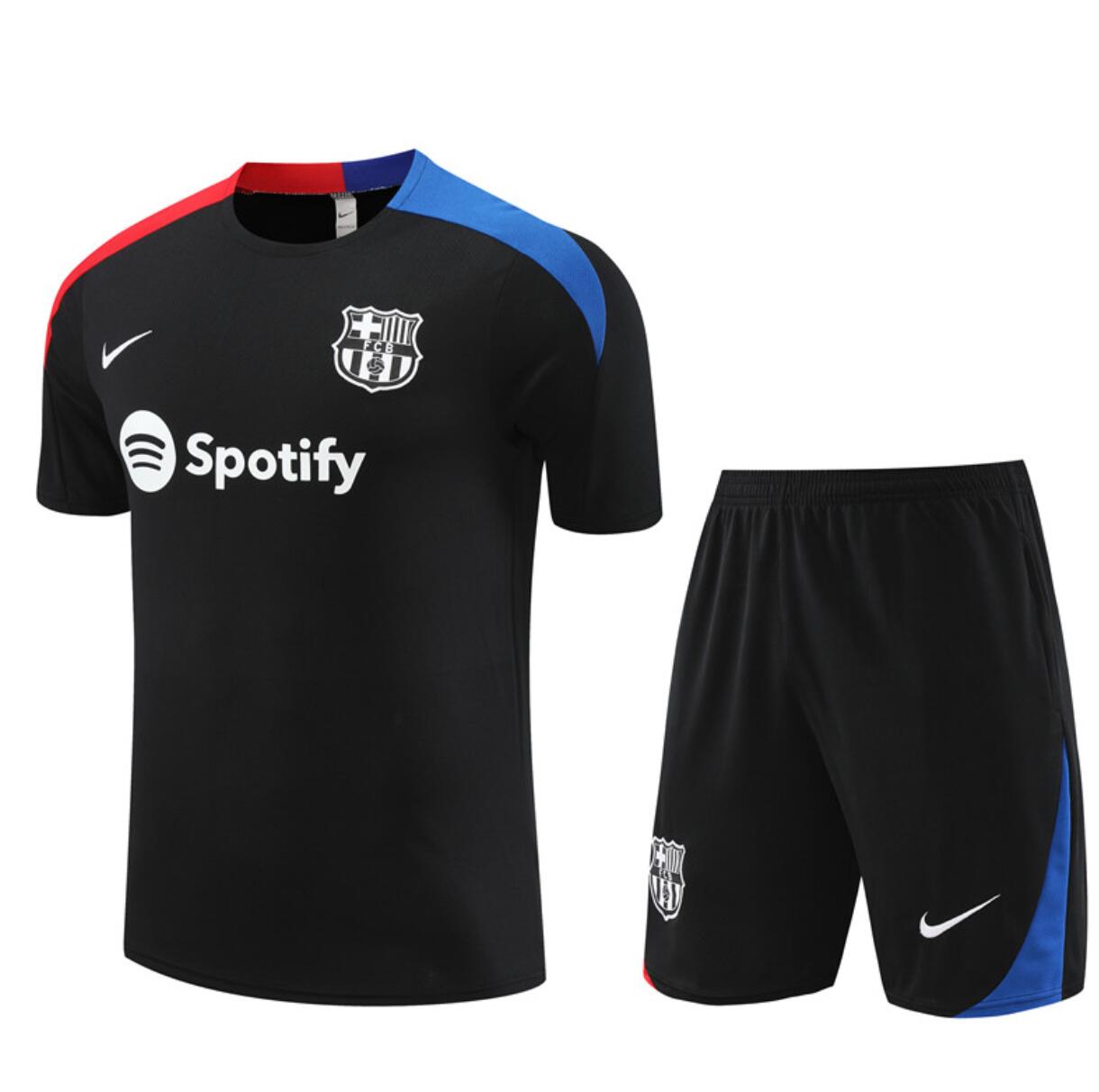 Camiseta B-arcelona Fc Pre-Match (Hombre/Niño) Negro 24/25 + Pantalones