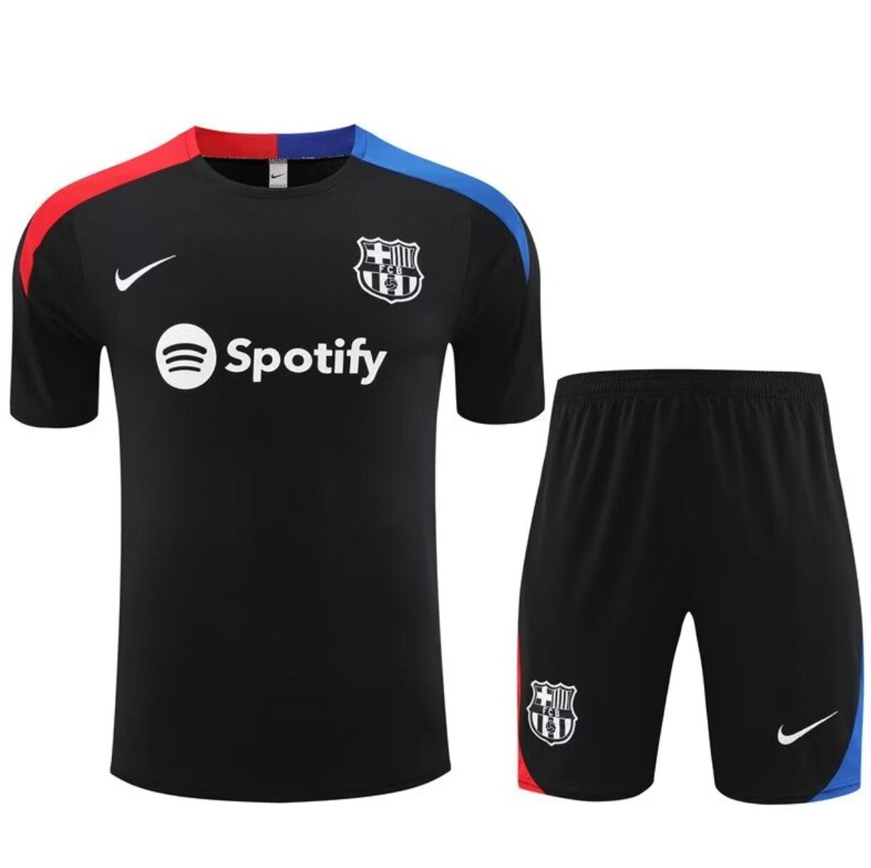 Camiseta FC B-arcelona Pre-Match 2023-2024 Negro + Pantalones