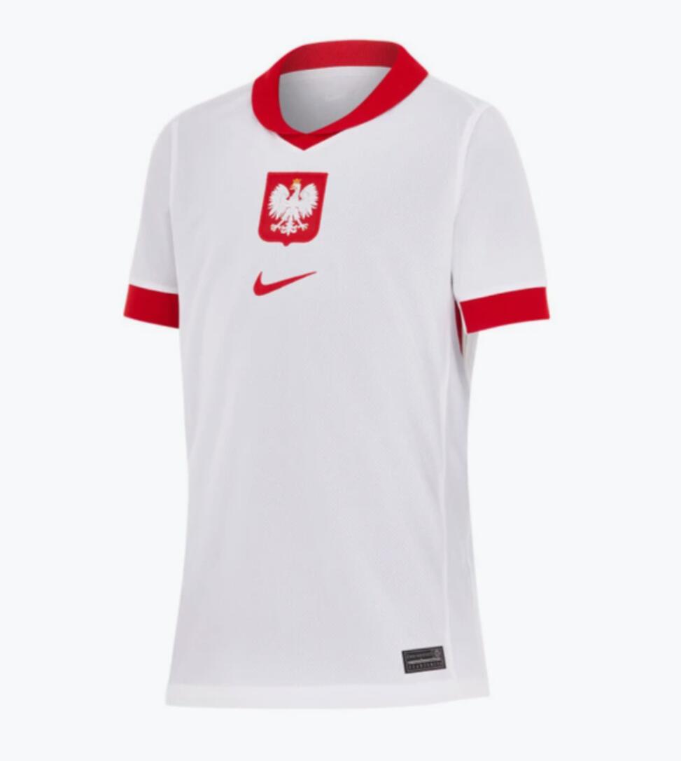 Camiseta Polonia Primera Equipación 2024 Niño