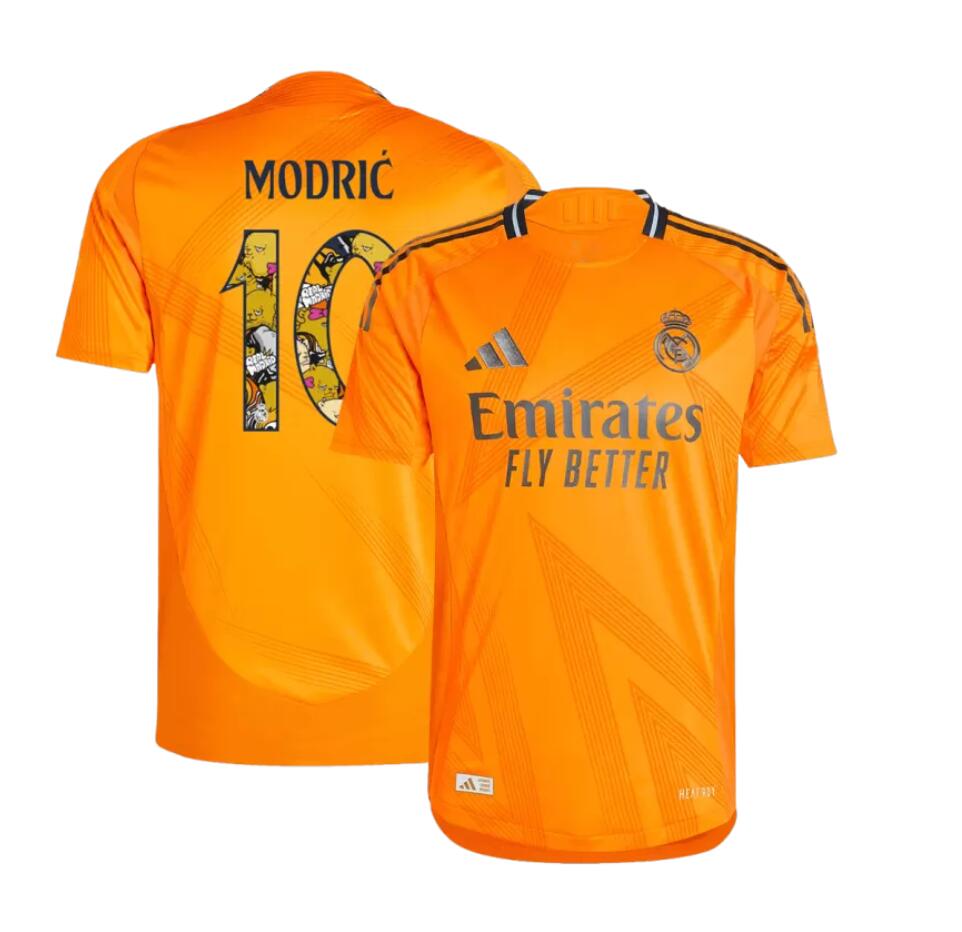 Camiseta Real Madrid 2ª Equipación 24/25 MODRIC 10 Bear Champ Font