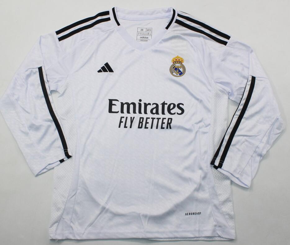 Camiseta Real M adrid Primera Equipación 24/25 ML Niño