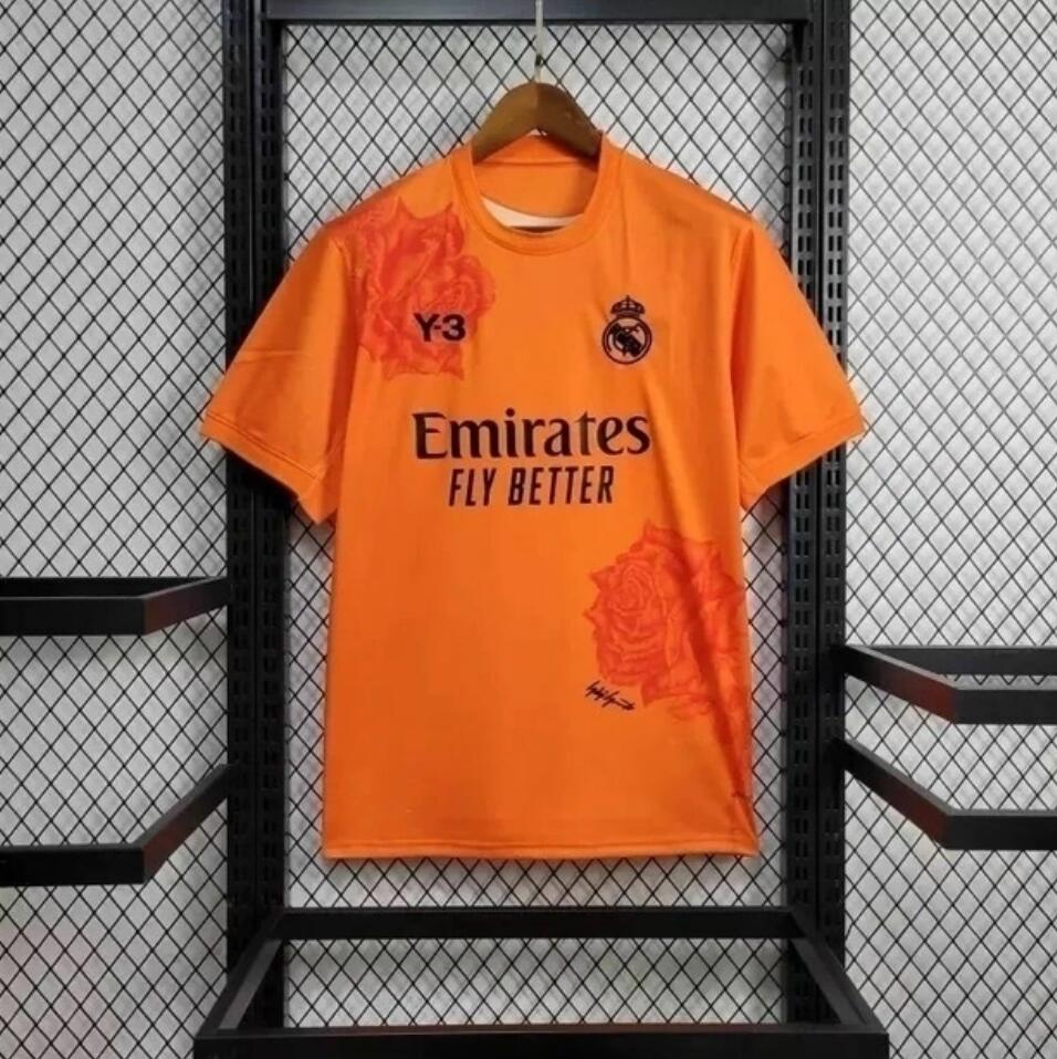 Camiseta Real M adrid Y-3 Portero Naranja 24/25