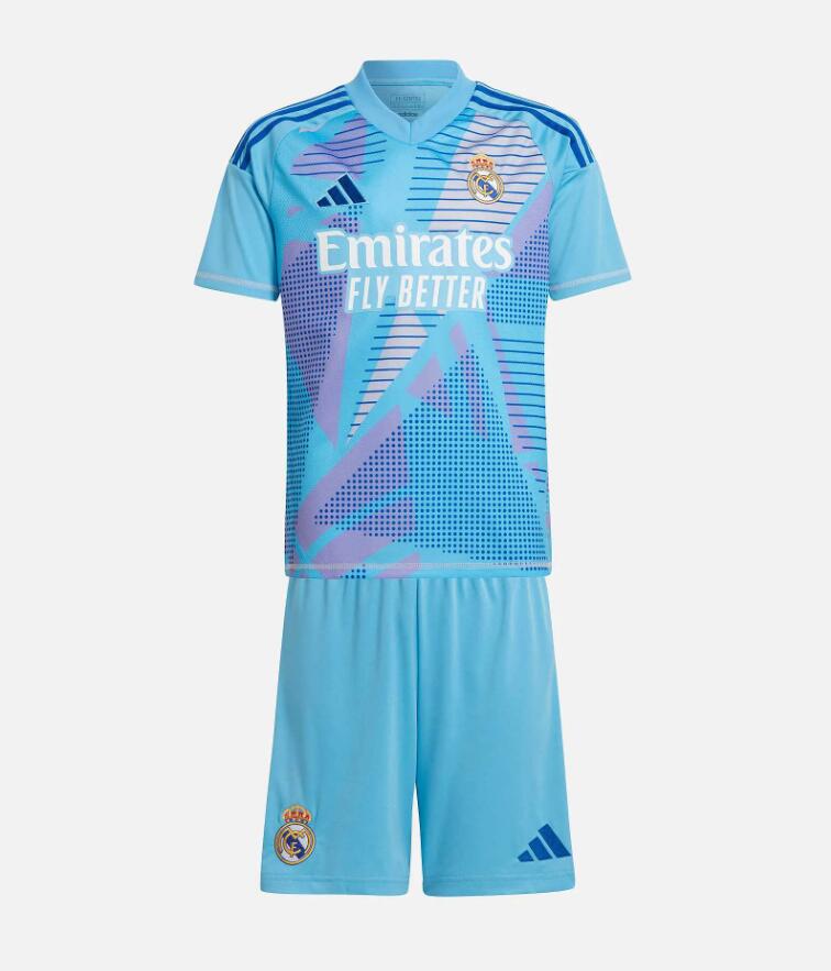 Camiseta Real M adrid Portero Azul 24/25 Niño