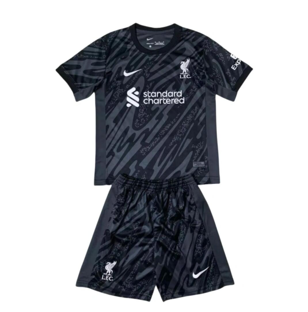 Camiseta Liverpool Fc Portero Negro 24/25 Niño