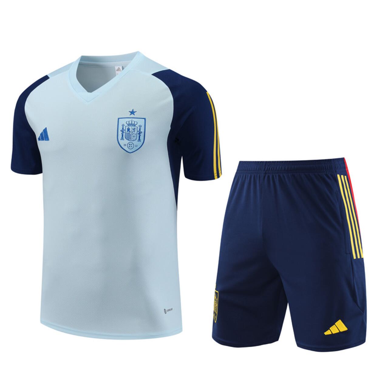 Camisetas España Pre-Match Azul 24/25 Hombre + Pantalones