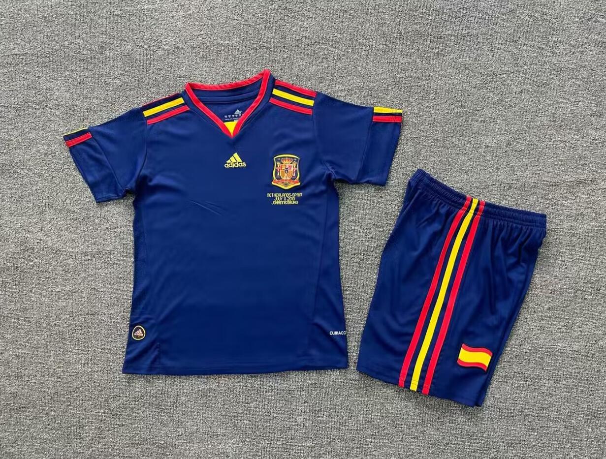 Conjunto Retro España Segunda Equipación 2010 Niño