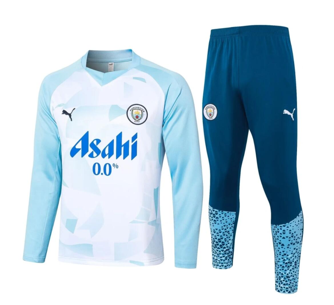 Sudadera Manchester City 23/24 Azul + Pantalones