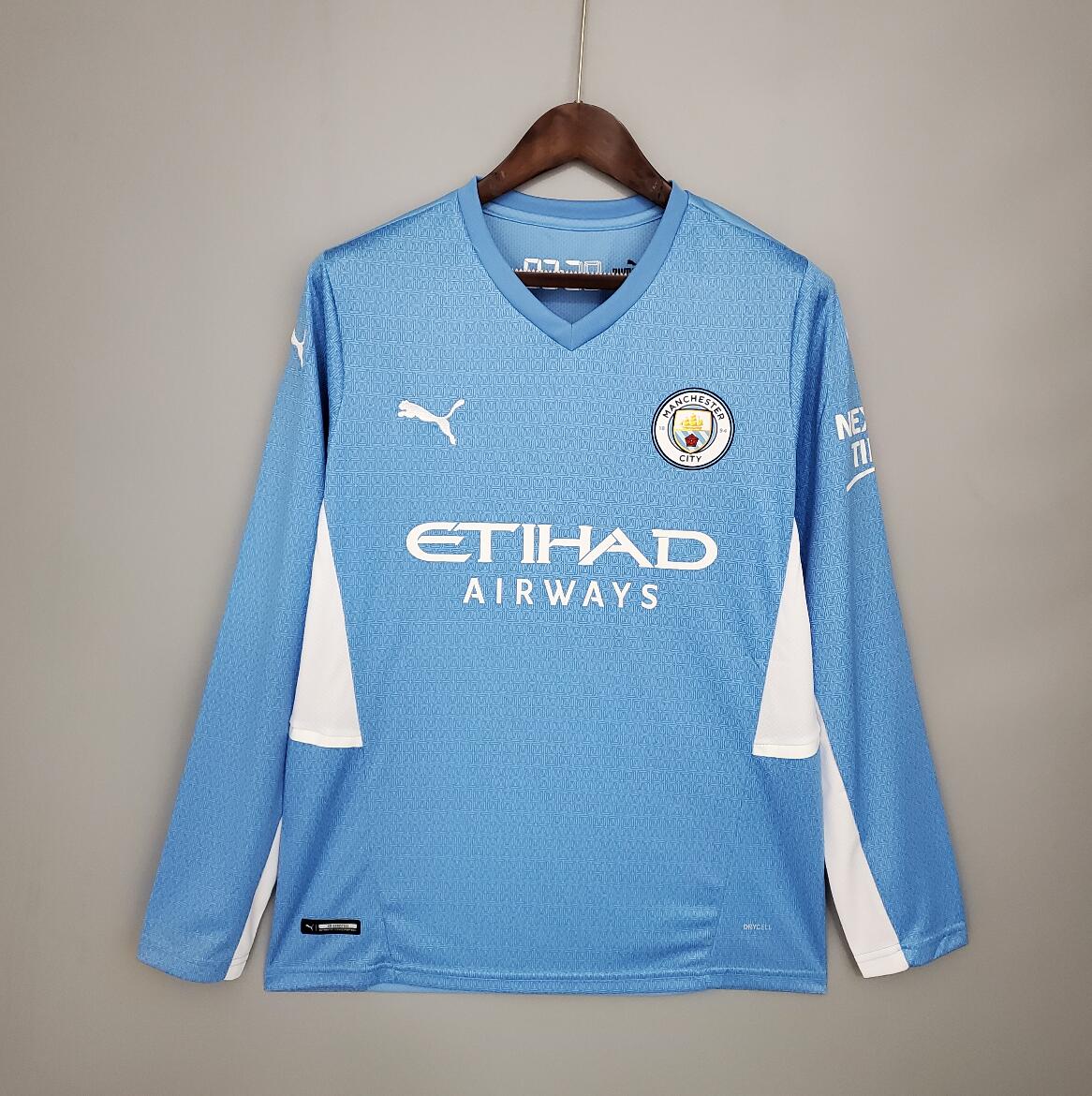 Camiseta de Entrenamiento Manchester City 2021-2022 Sin Mangas Azul