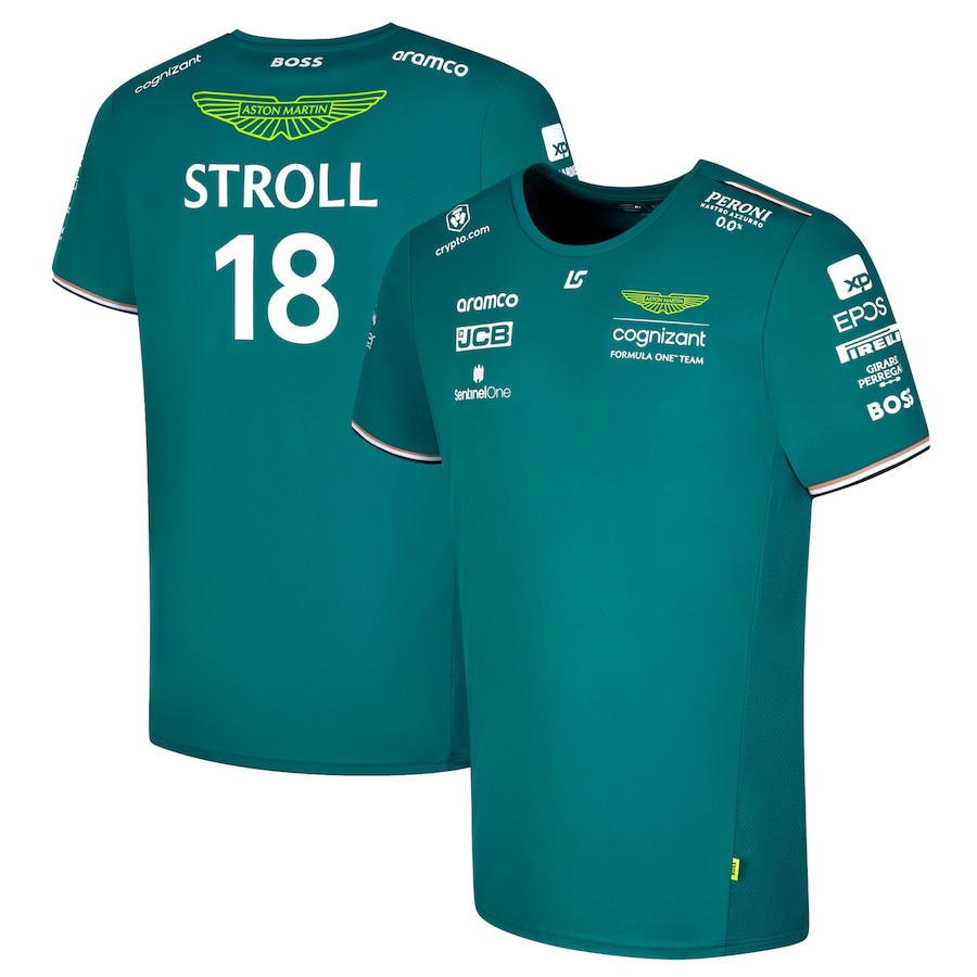 As ton Mar tin Aramco Cognizant F1 2023 Camiseta del conductor del equipo Lance Stroll