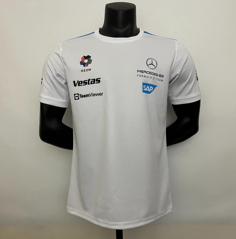 Camiseta Piloto Equipo Mer cedes A M G 2023 - Blanco