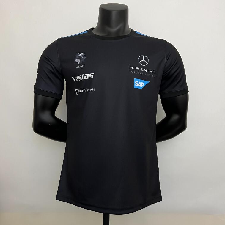 Camiseta Piloto Equipo Mer cedes A M G 2023 - Negro