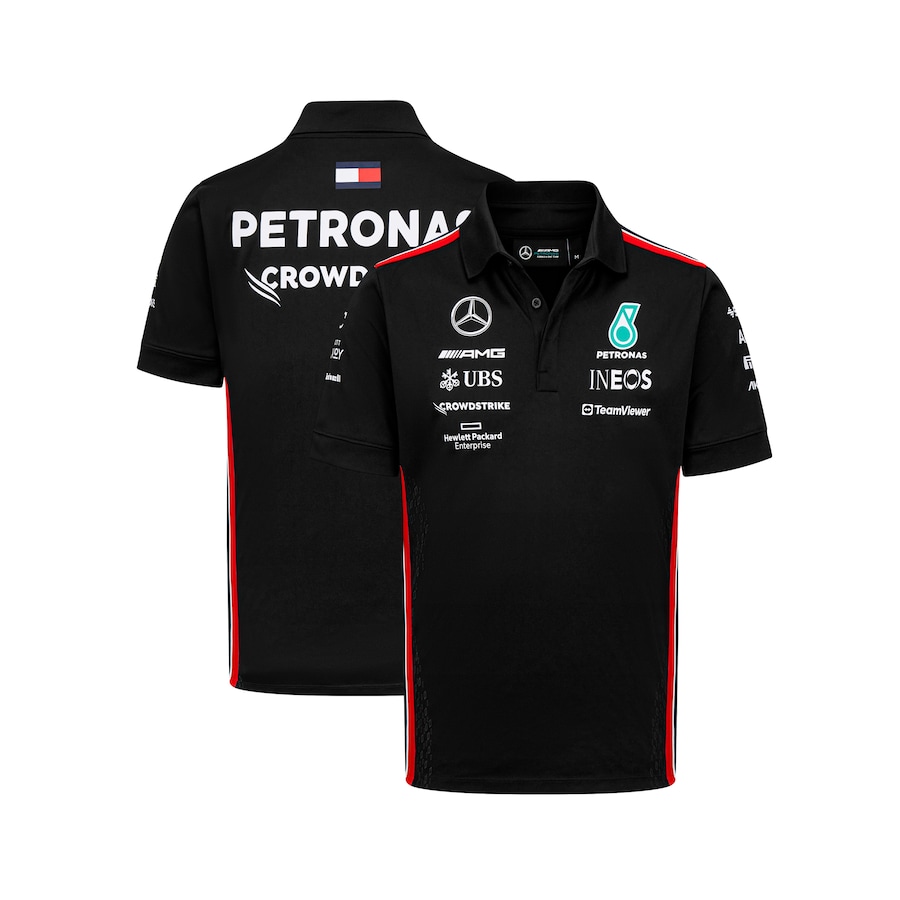 Polo del equipo Mer cedes A M G Petronas F1 2023 - Negro