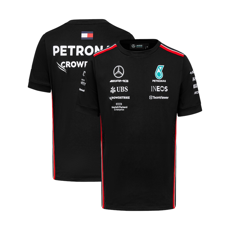 Camiseta Piloto Equipo Mer cedes A M G Petronas F1 2023 - Negro