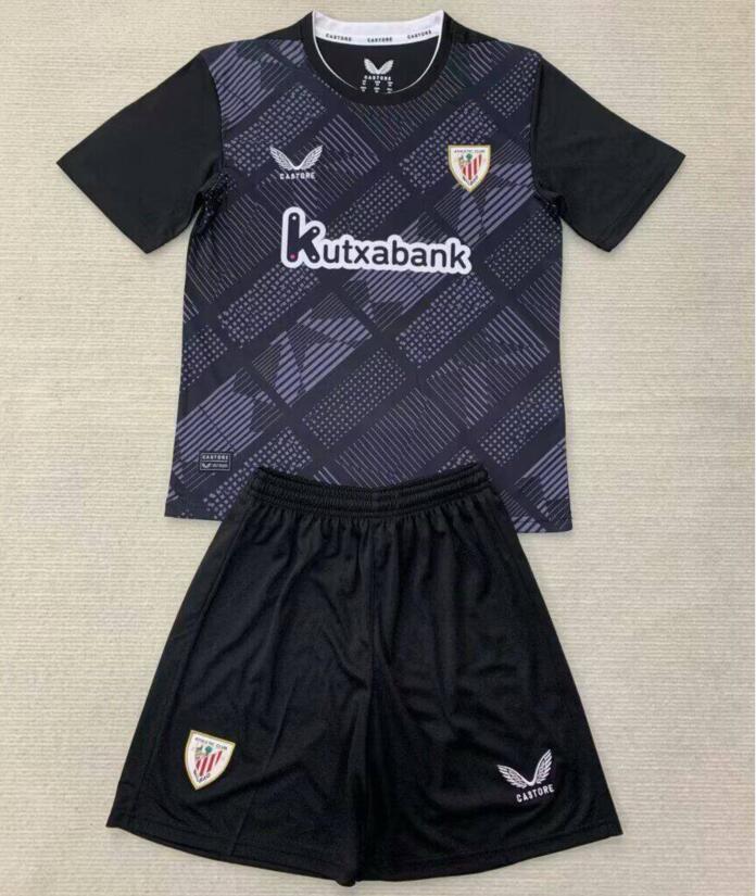 Camiseta Athletic Club Bilbao Portero Negro 24/25 Niño