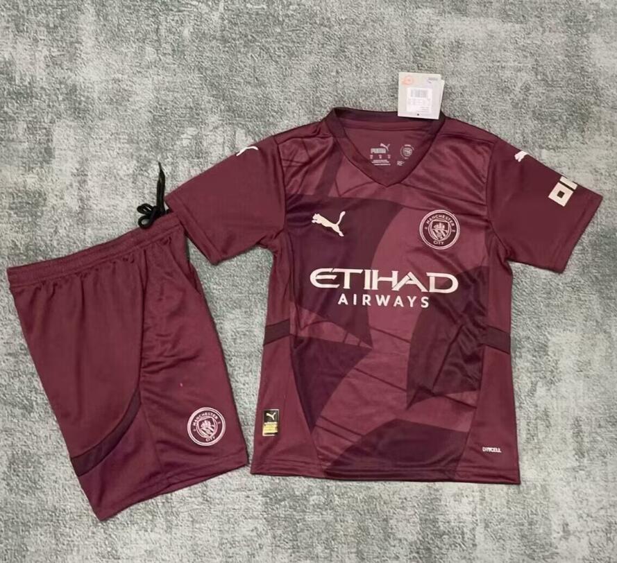 Camiseta Manchester City Tercera Equipacion 24/25 Niño