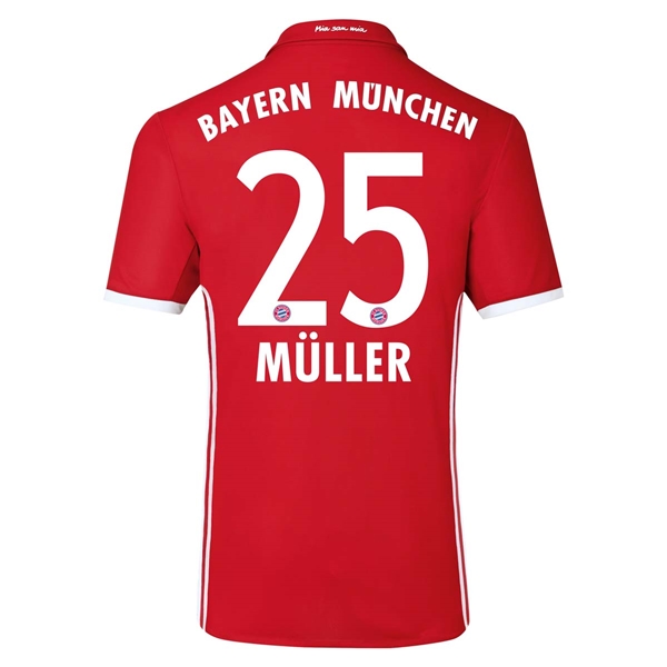 CAMISETA Bayern Munich 16/17 MULLER Authentic PRIMERA EQUIPACIÓN
